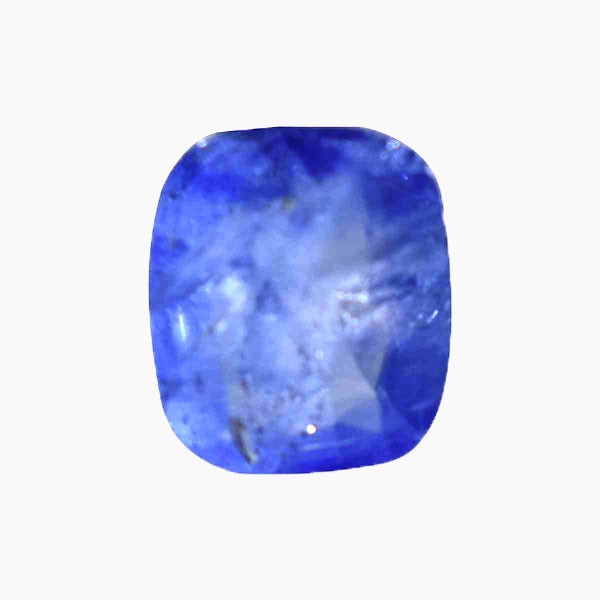 Blue Sapphire Gemstone, Neelam Stone, Square Shape