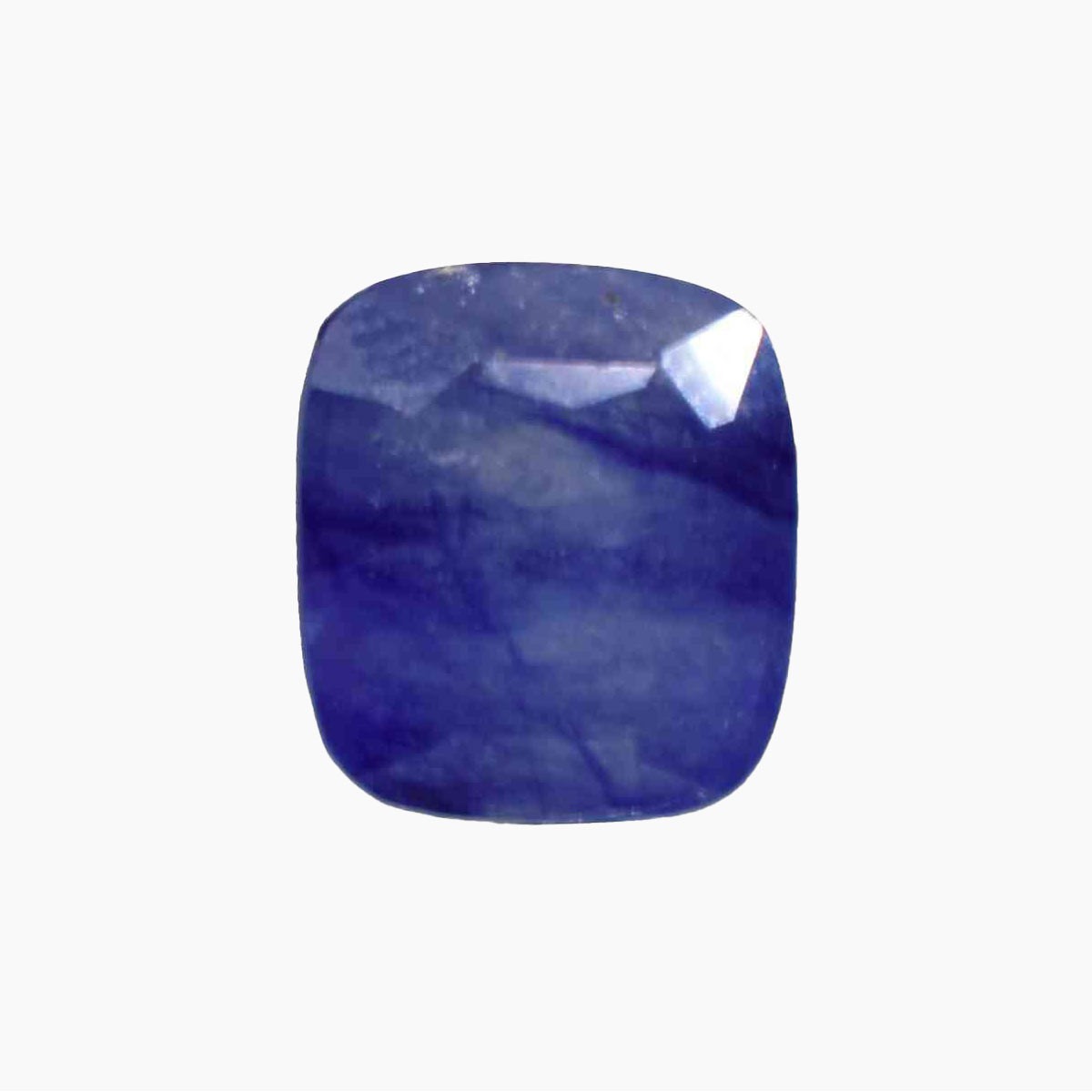 Blue Sapphire Gemstone, Neelam Stone, Square Shape