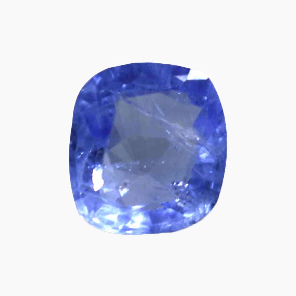 Blue Sapphire Gemstone, Neelam Stone, Square Shape