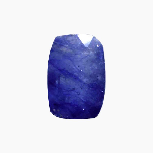 Blue Sapphire Gemstone, Neelam Stone, Baguette Shape